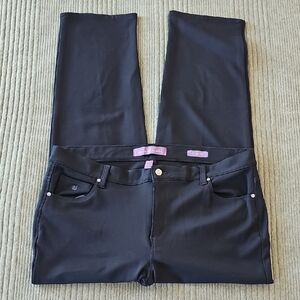 Gloria Vanderbilt Women's Black Amanda Straight Leg Pants Size 16WS